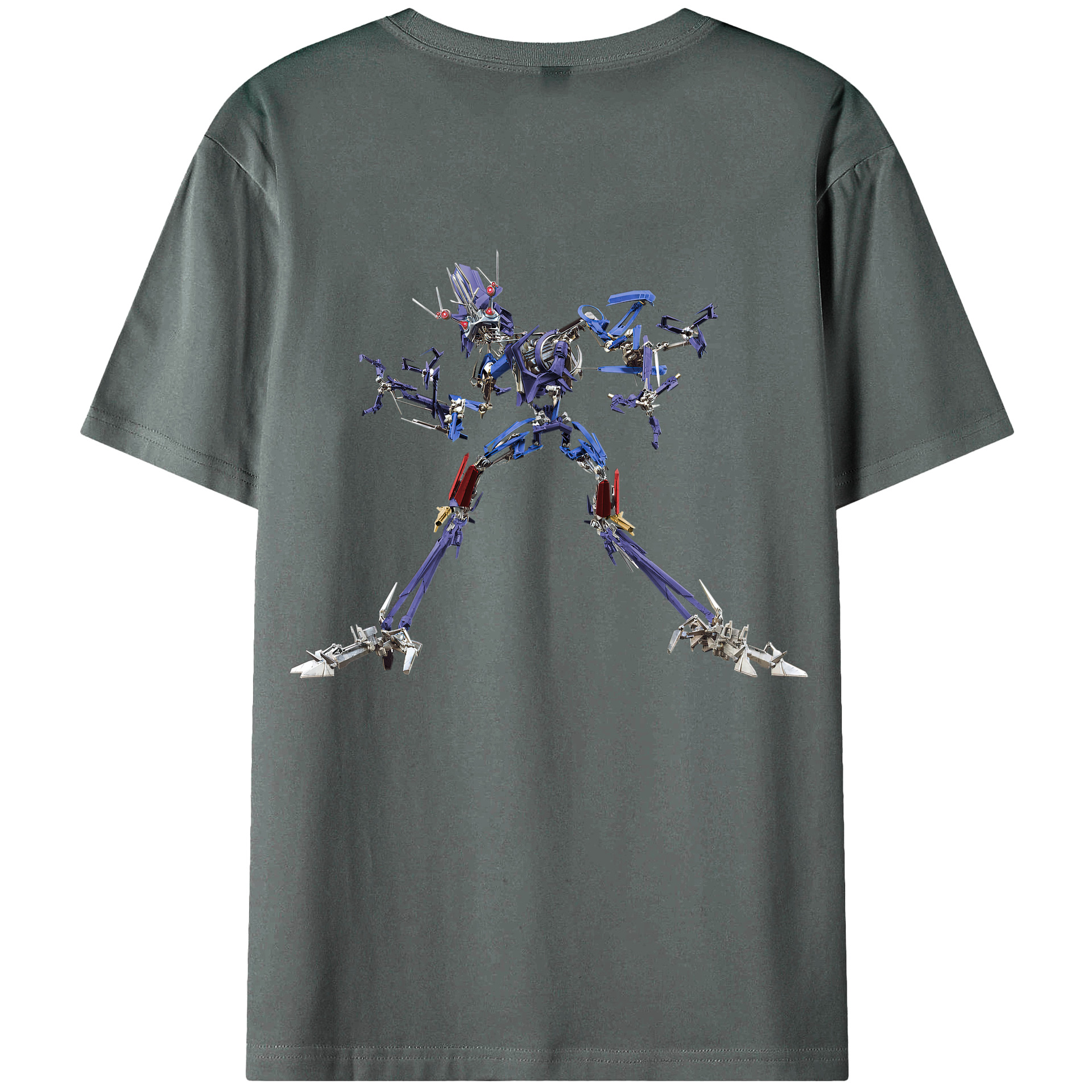 （画像用）  綿100％ メンズ半袖Tシャツ（バックプリント） 通気性